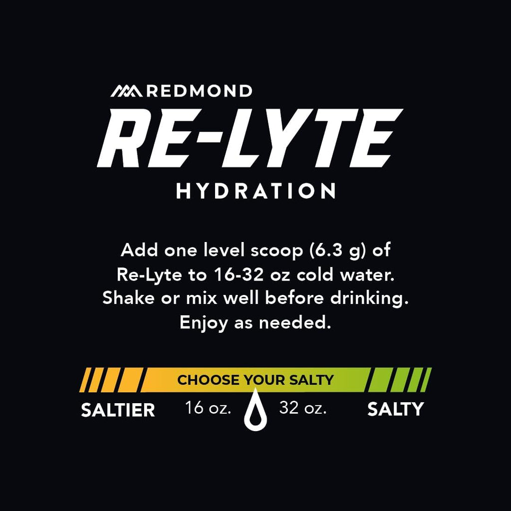 REDMOND Re-Lyte Sugar Free Electrolyte Powder Packets (Unflavored) 30ct