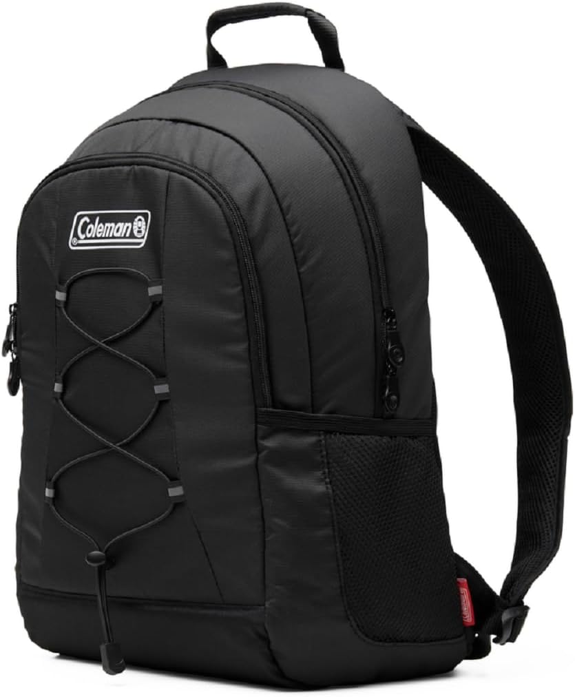 Coleman Chiller Insulated Backpack Cooler, Leakproof 28-Can Backpack Cooler with 12+ Hour Ice Retention, Made with Recycled Materials, Great for Beach, Camping, Hiking, Tailgates, Groceries, & More