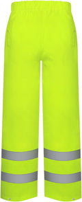 TCCFCCT High Vis Rain Pants Rain Suits for Men Waterproof, Hi Vis Rain Pants for Men Women with Hood, High Visibility Rain Gear Reflective for Safety Work & Outdoor Activities, S-M Yellow P