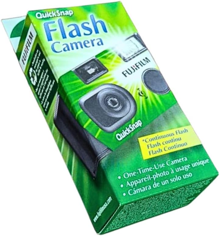 Fujifilm QuickSnap Flash 400 One Time Use 35mm Camera with Flash, 27 Exposu