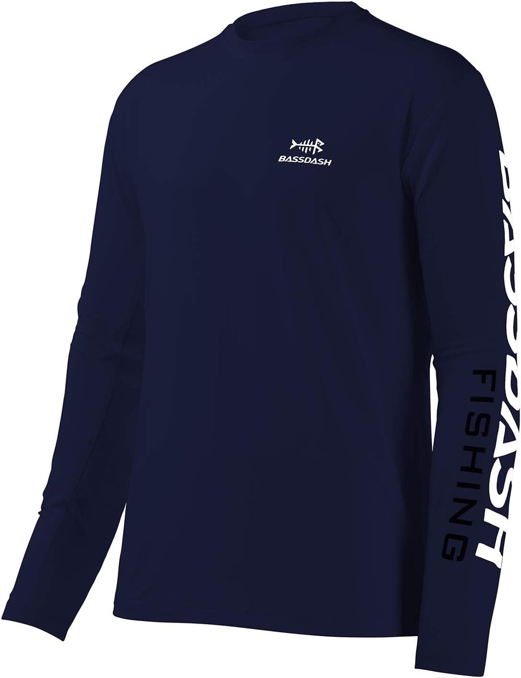 BASSDASH Fishing T Shirts for Men UV Sun Protection UPF 50+ Long Sleeve Tee T-Shirt