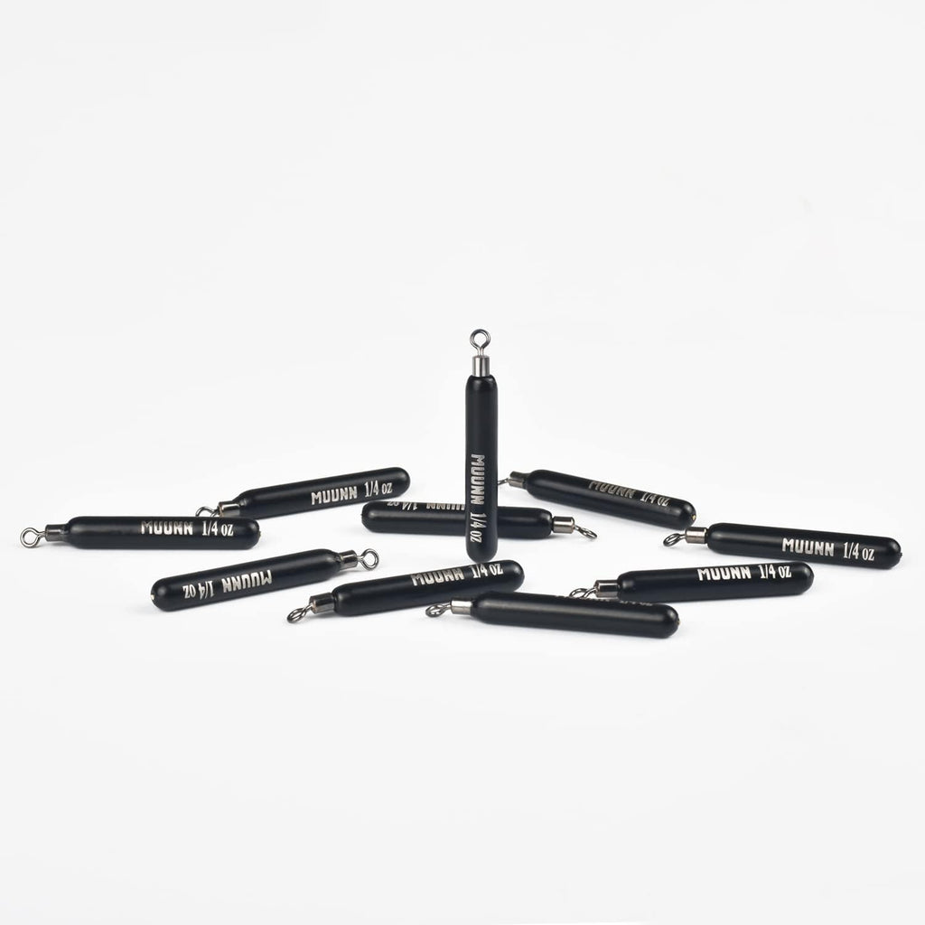 Tungsten Skinny Drop Shot Weights with Rotating Round Eye