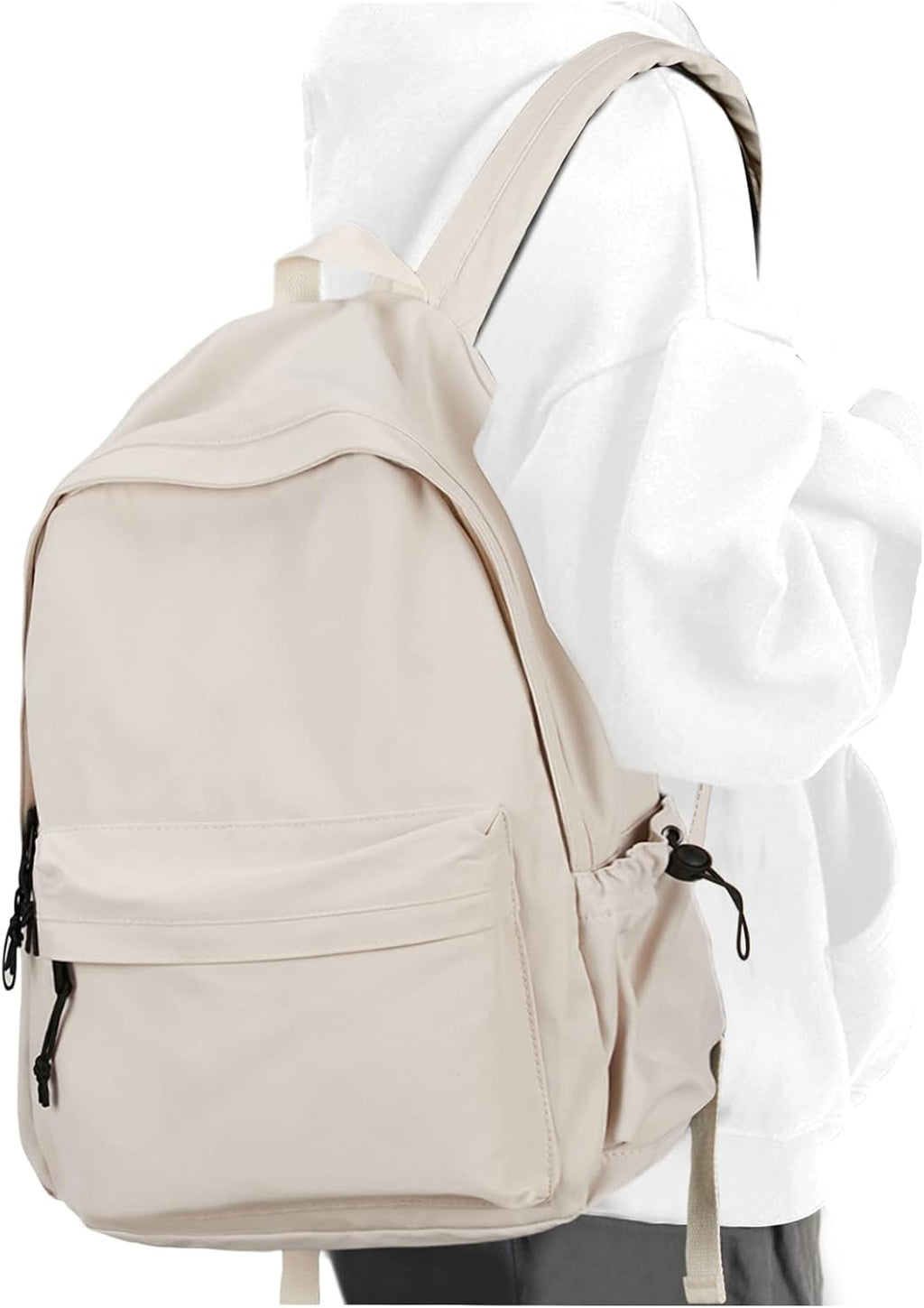 Blue School Backpack for Girls Water Resistant High School Book Bag Simple Backpack for Teens Boys Girls, Lightweight Middle School Back Pack Daypack