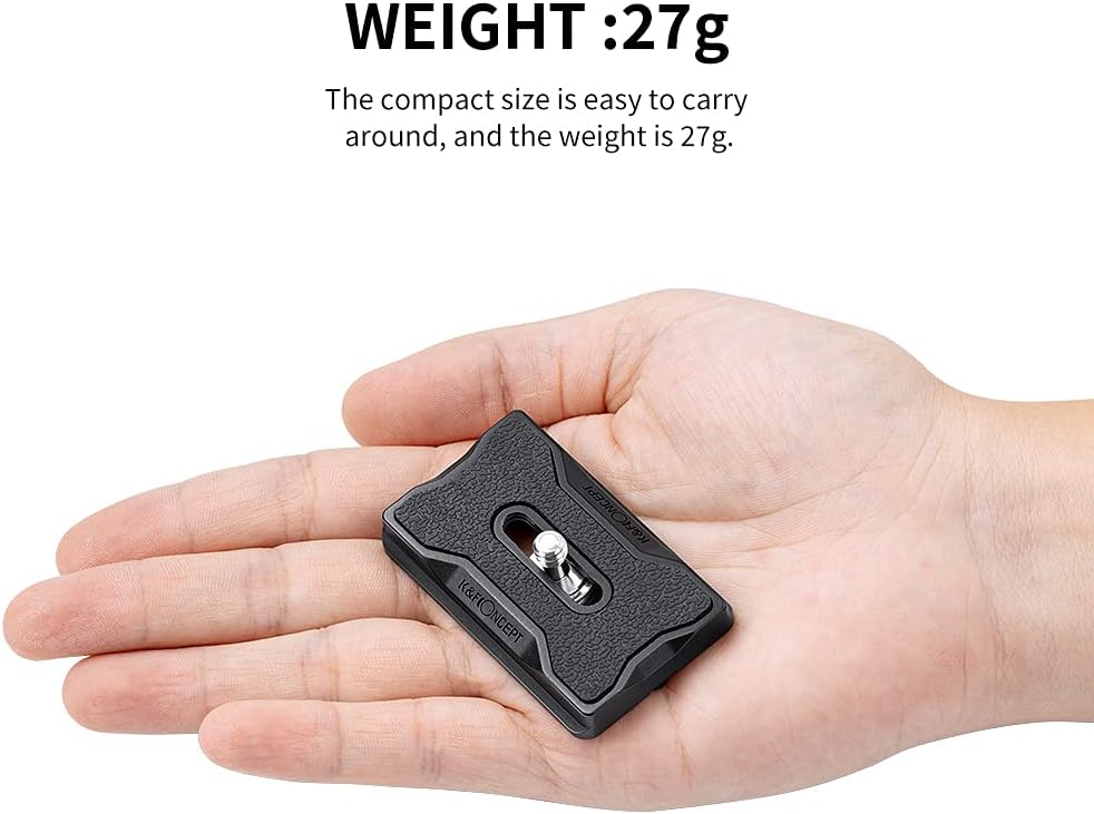 K&F CONCEPT Aluminum Camera Tripod Quick Release Mounting Plate for Tripod
