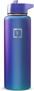 IRON °FLASK 40 oz Wide Mouth Water Bottle with Straw
