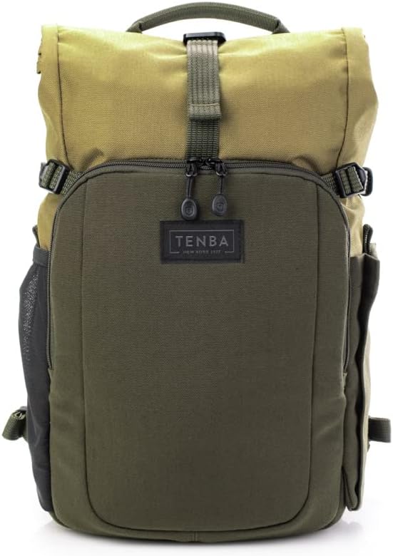 Tenba Fulton v2 10L Backpack for Mirrorless and DSLR cameras and lenses – Tan/Olive (637-731)