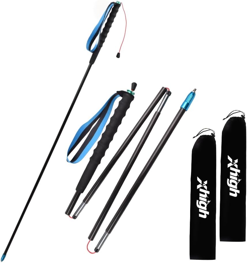 Ultralight Carbon Fiber Trekking Poles 2-Pack,Z-Pole Design Trail Running,Foldable Pair Fixed Length, Ultra Lightweight High-Density for Hiking, Running & Walking