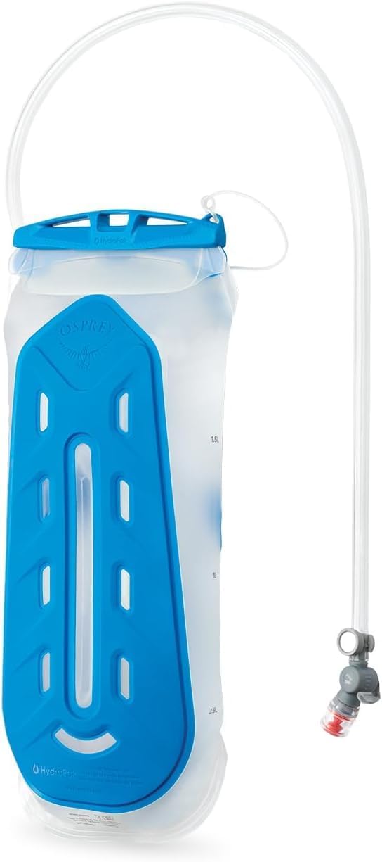 Osprey Hydraulics Backpack Water Reservoir with Bite Valve - BPA-Free, Leakproof Hydration Bladder with QuickConnect and Slide-Seal - Compatible with Most Hiking and Biking Packs