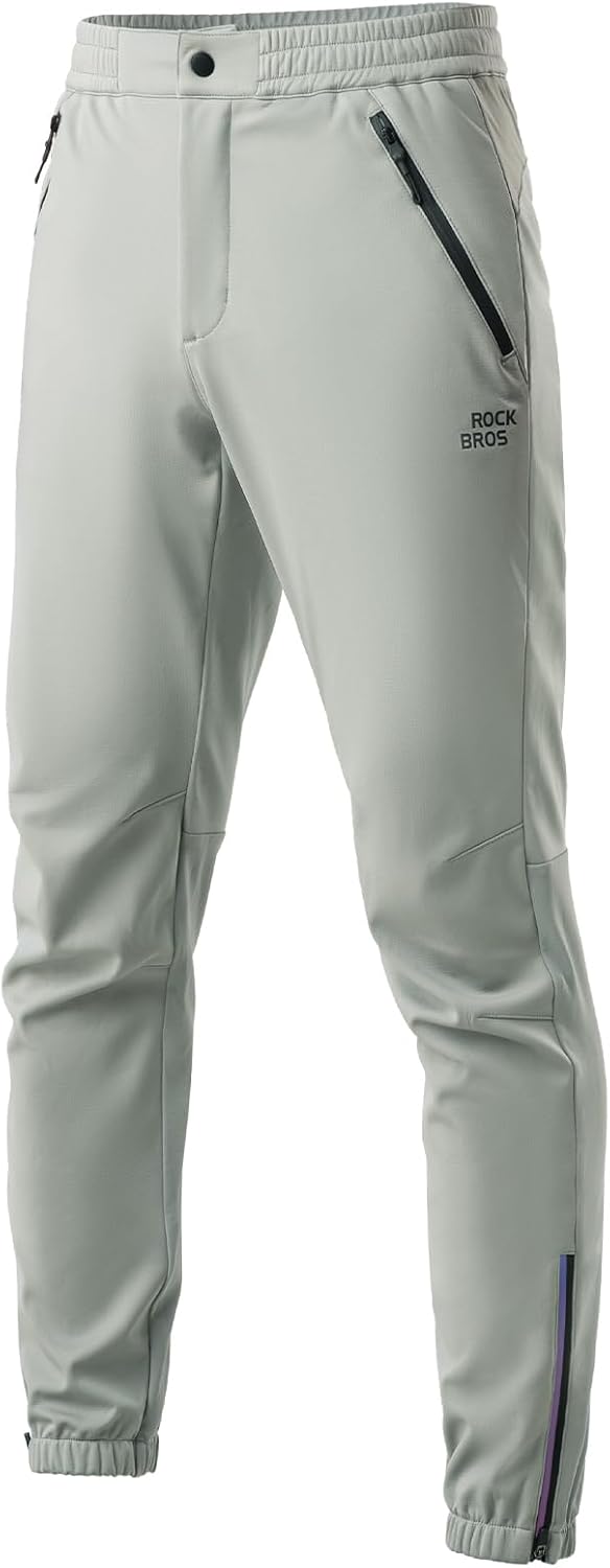 ROCKBROS Men's Winter Cycling Pants Thermal Water-Resistant Joggers