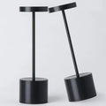 2Pack Cordless Table Lamp, Rechargeable LED Battery 5000mAh Metal USB Portable Powered Desk Lamp, 3 Levels Brightness Light for Restaurants Outdoor (2pack 10.25in Black)
