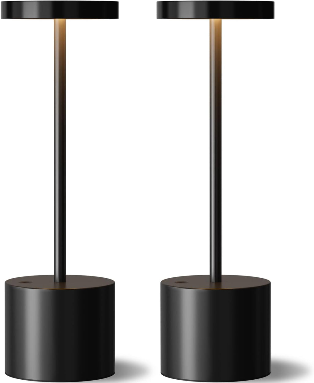 Cordless Rechargeable Table Lamp, 4000mAh Battery Operated, Light Gold, 2