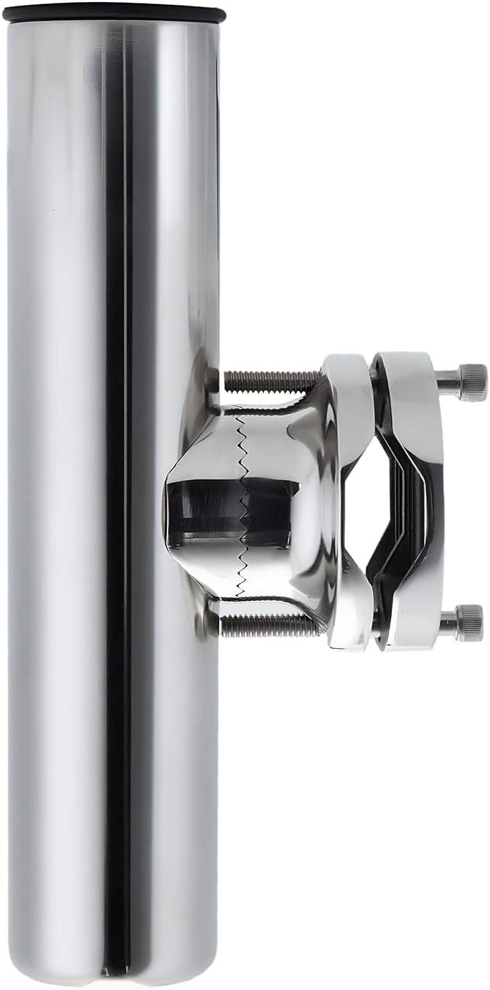 Stainless Clamp on Fishing Rod Holder (Rail 0.7" - 2")