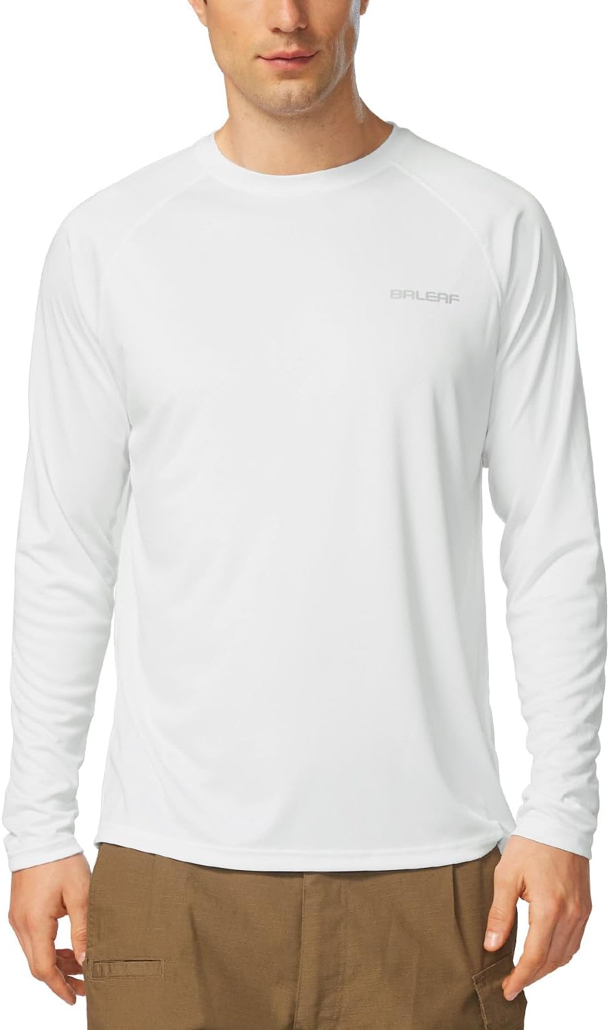 baleaf Men's UPF 50+ Sun Protection Shirts Long Sleeve Rash Guard