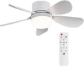 Socket Fan Light with Remote Control, Portable Small Ceiling Fans with Lights for Bedroom, Kitchen, Living Room, with Dimming Function, 1000 Lumens, Screws into E26/E27