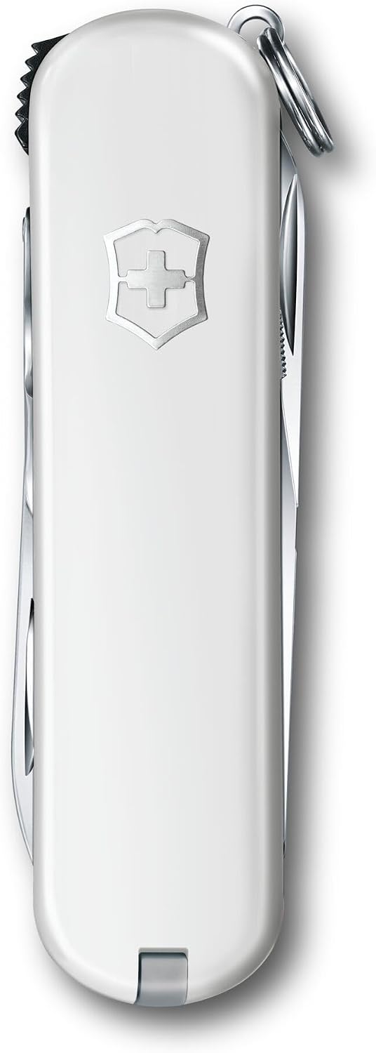 Victorinox Nail Clip 580 Swiss Army Pocket Knife - Small Multi-Tool for Camping With 8 Functions, Blade, Nail File, and Cleaner