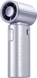JISULIFE Handheld Fan Life9S - Sleek Chrome: Turbo Power, 22 Hours Cooling