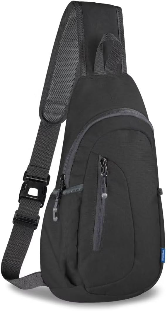 TITECOUGO Small Sling Bag, Lightweight Crossbody Backpack for Men Women, Shoulder Bag for Sports and Outdoor