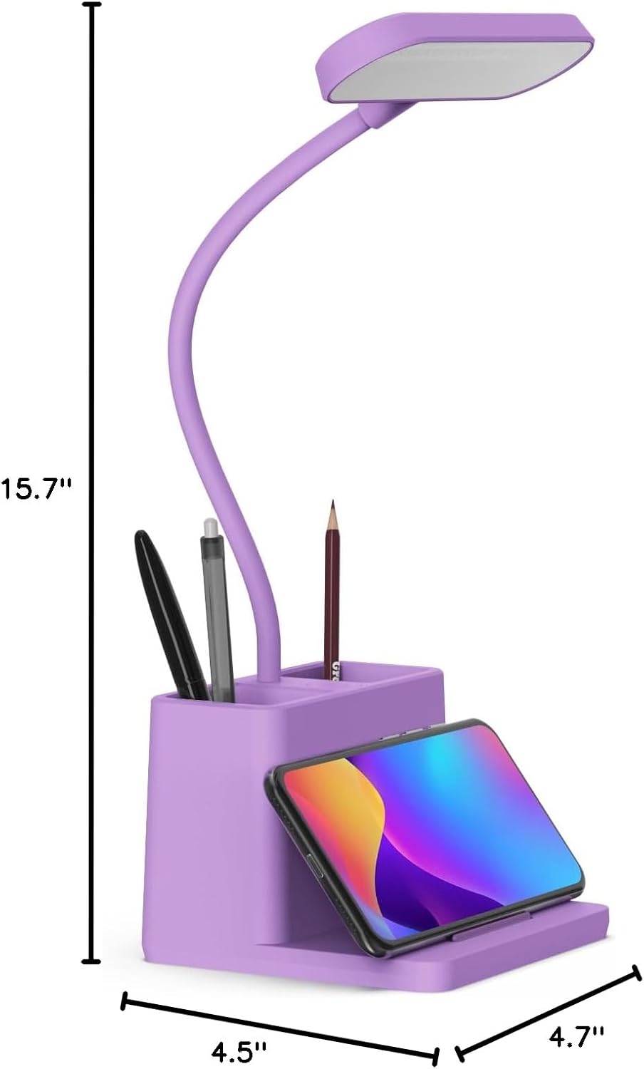 AXX Purple Desk Lamp, Cute Table Light for Home Office College Dorm