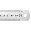 HARFINGTON 12 Pcs Steel Ruler 8" x1-1/32 Machinist Metal Ruler Carbon Steel Metric Straight Edge Measuring Tools 0.4mm Thick for Engineering Architect Drawing Home Office