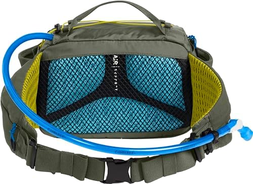 CamelBak M.U.L.E. 5 Hydration Waist Pack with 50oz Lumbar Reservoir, Stable Carry and Smart Storage for Mountain Bike and Gravel Riding, Dusty Olive 2.0