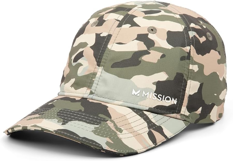 MISSION Cooling Performance Hat, Unstructured Low-Profile Adjustable Fit - UPF 50 - for Running, Workouts & Outdoors