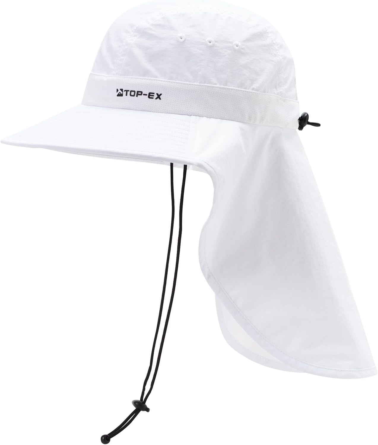 TOP-EX UPF 50+ Cooling Wide Brim Sun Hat for Men with Neck Flap, Packable