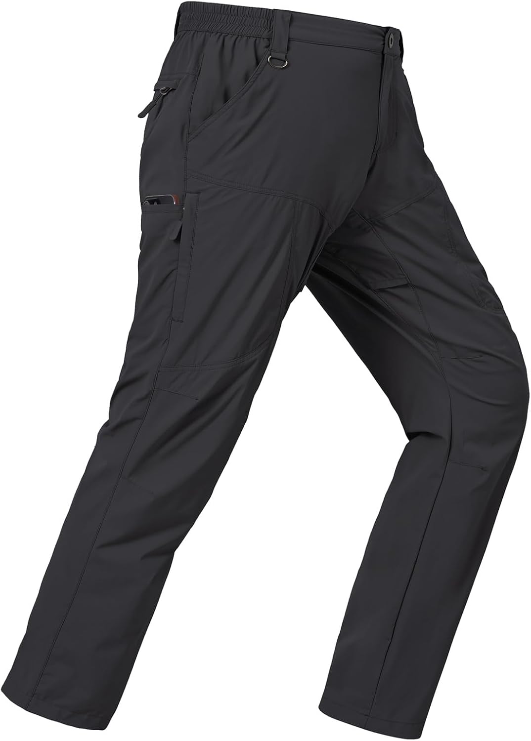 SPOSULEI Mens Lightweight Cargo Hiking Outdoor Quick Dry Work Tactical Pants 6 Pockets Water Resistant Fishing Travel Pants
