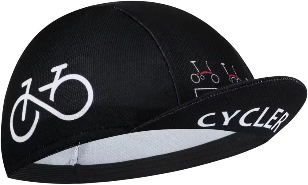 Funny Cycling Cap - Men and Women Cycling Hat-Under Helmet Bike Cap One Size