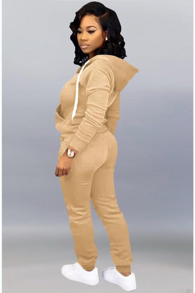 Mrskoala Two Piece Outfits for Women Tracksuit Sweat Suits Workout Sets Loungewear with Pocket
