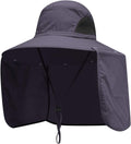 Sun Blocker Hats Outdoor Sun Protection Fishing Cap with Neck Flap Large Brim Outdoor Hat