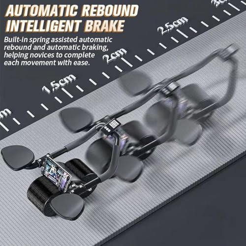 Elbow Support Ab Roller Wheel with Knee Mat & Timer