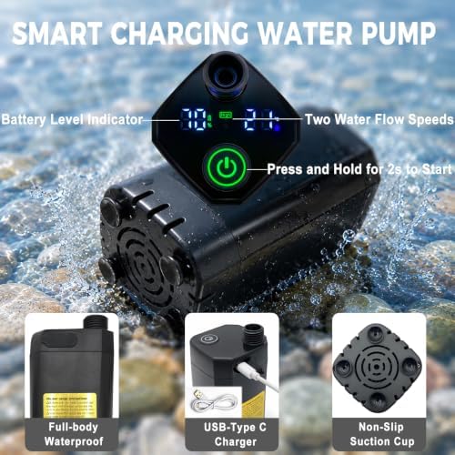Portable Shower With Heater for Camping,1500W High-Power Quick Heating