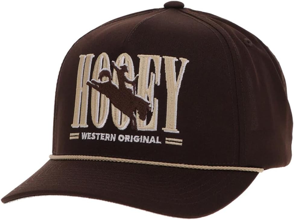 HOOEY Wild Ride Adjustable Snapback Rope Hat