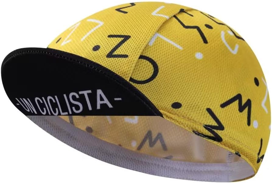 Man's Cycling Cap - Polyester Road Cycling Hat-Under Helmet - Cycling Helmet Liner Breathable&Sweat Uptake