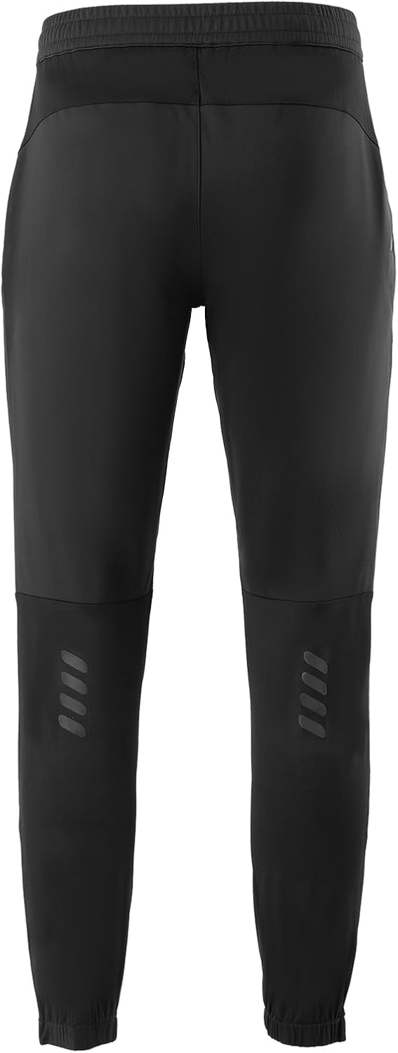 ROCKBROS Winter Cycling Pants for Men Thermal Fleece Lined Mountain Bike Pants Universal Fit Cycling Pants for Cold Weather