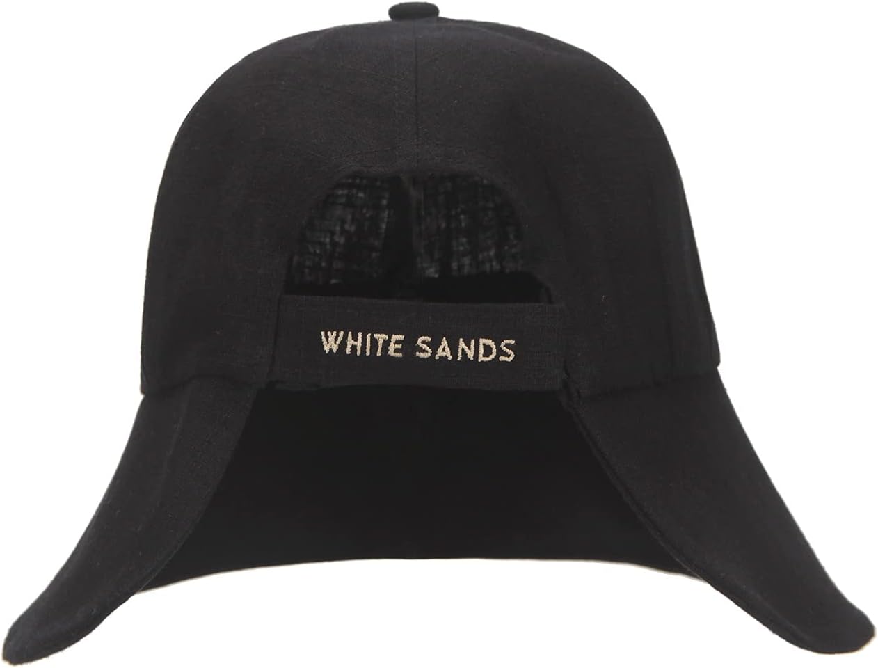 WHITE SANDS MOJA Linen Blend Victorian Bonnet Hat Sun Cap, Foldable Summer Visor | NEW Katy