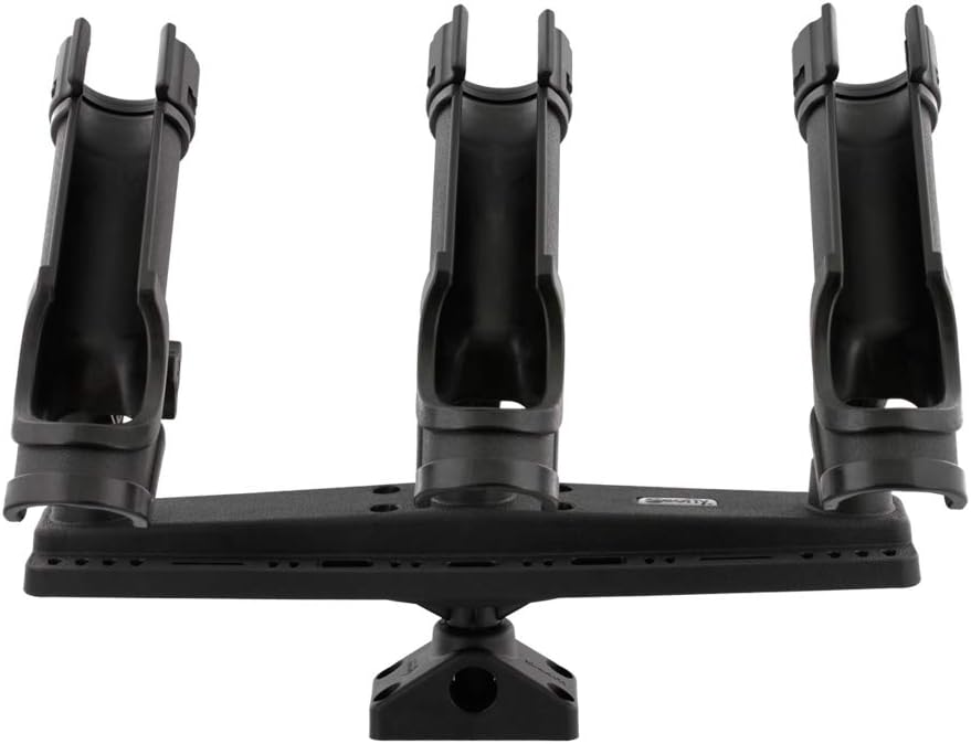 Scotty #256 Triple Rod Holder, black, one size
