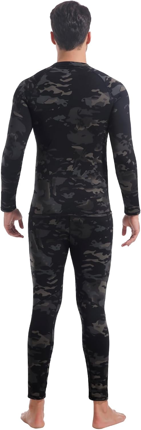Mens Thermal Underwear Long Johns Set Cold Weather Hunting Base Layer