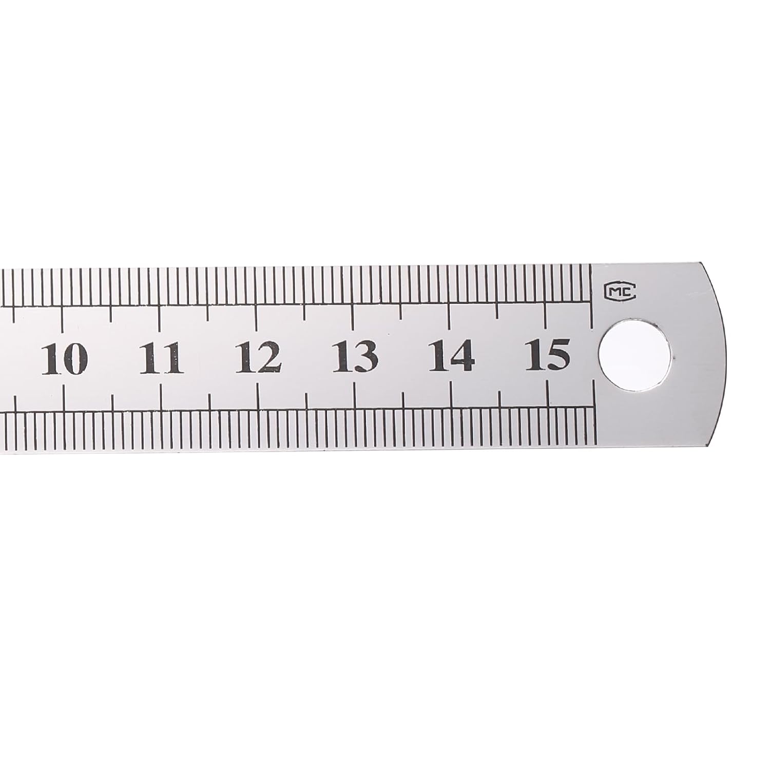 HARFINGTON 12 Pcs Steel Ruler 8" x1-1/32 Machinist Metal Ruler Carbon Steel Metric Straight Edge Measuring Tools 0.6mm Thick for Engineering Architect Drawing Home Office