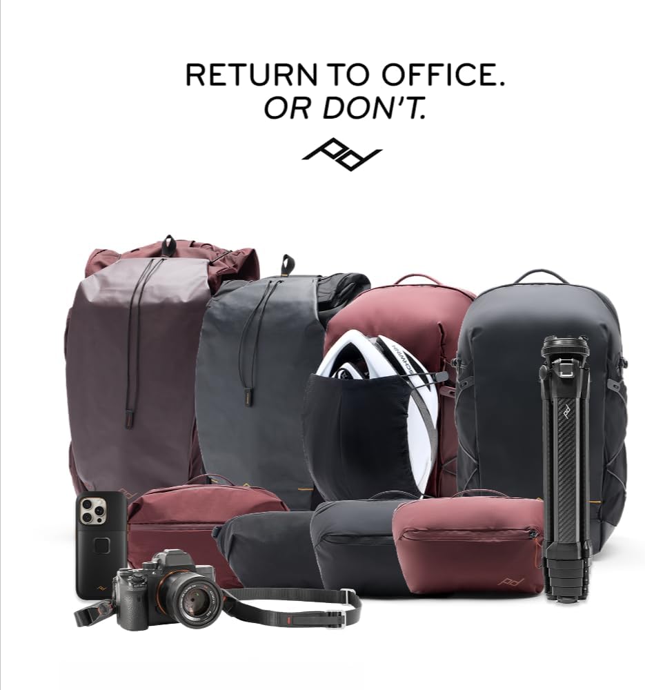 Peak Design Outdoor Backpack 18L, Eclipse, Compact & Lightweight Frameless Daypack, 270-Degree Rear Zip, Ideal for Day Hikes, Hydration, Camera Carry & Commuting, Versatile Backpack for Men and Women