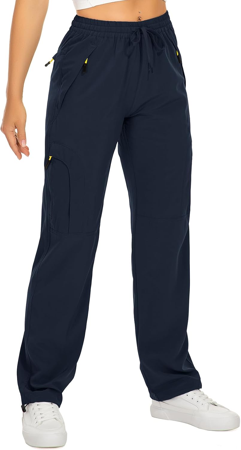 Toomett Women‘s Hiking Cargo Pants UPF 50 Quick Dry with Zipper Pockets