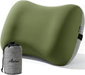 Antfuny Inflatable Neck Pillow for Camping Beach SUV Car Travel Kid Adult Small Portable Air Blow Pop Up Tent Essential Gear for Rock Chair Cot Memory Foam Sleep Pad Bag Bed Hammock Mat Accessories
