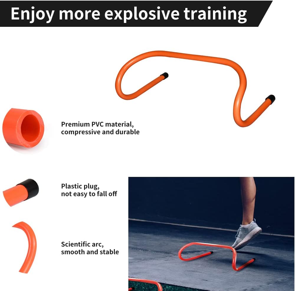 TNZMART Agility Ladder and Disc Cones Training Set Adjustable Rungs Training Ladder with 10 Plastic Sport Cones for Training