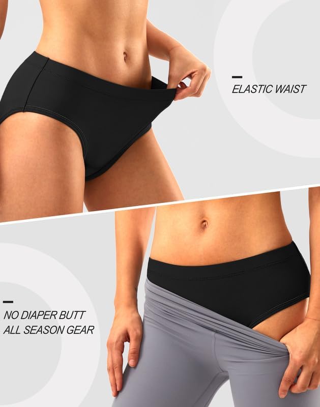 Bikewa Women's 4D Padded Bike Underwear Cycling Bicycle Shorts Biking Riding Briefs Biker Cycle Undershorts for Women