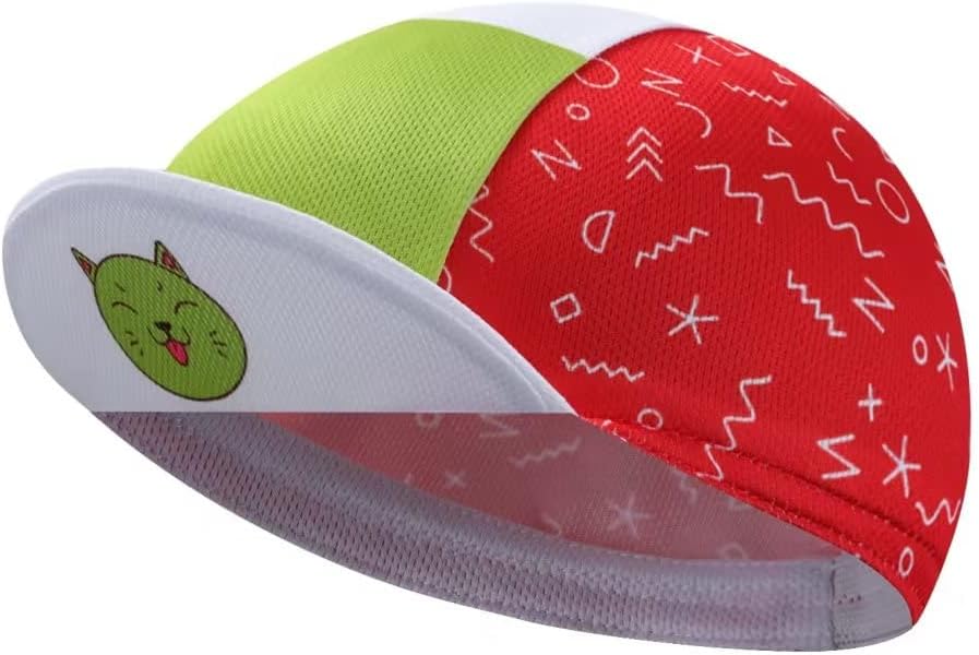 Funny Cycling Cap - Polyester Cycling Hat-Under Helmet - Cycling Helmet Liner Breathable&Sweat Uptake