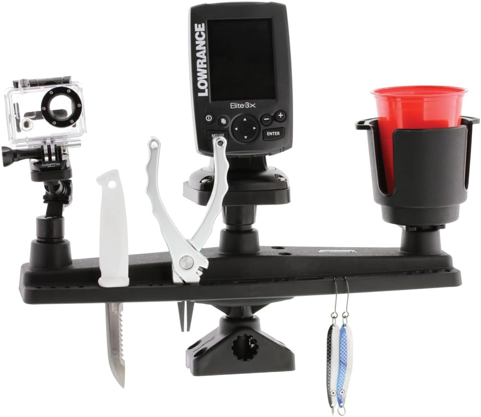 Scotty #256 Triple Rod Holder, black, one size