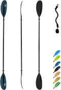 OCEANBROAD Kayak Paddle 86in/218cm, 90.5in/230cm, 95in/241cm Alloy Shaft Kayaking Boating Canoeing Oar with Paddle Leash