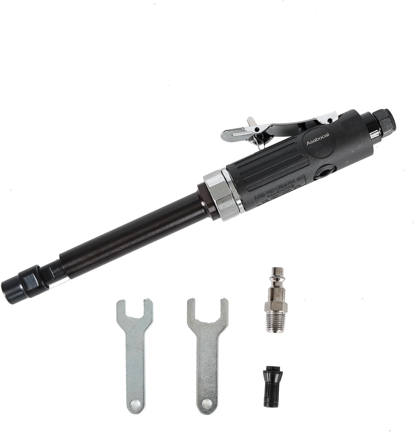 Extra Long Extension 1/4" and 1/8" Straight Air Die Grinder, High Speed Extended Long Shaft Air Die Grinder Tool