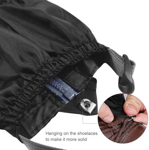 Hiking Gaiters Lightweight Leg Gaiters Snow Gaiters Waterproof Windproof Durable Leg Cover Protect for Mountain Snow, Hiking, Skiing, Walking, Climbing, Hunting