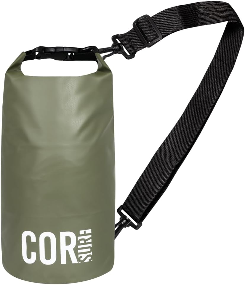COR Surf Floating Waterproof Dry Bag 3L | 5L |10L | 15L Roll Top Sack Keeps Gear Dry for Kayaking, Rafting, Boating, Swimming, Camping, Hiking, Beach, Fishing